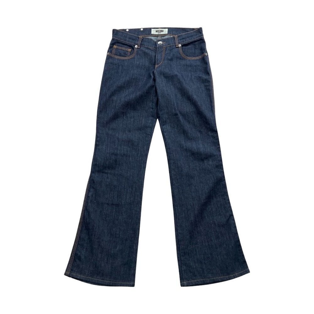 Moschino Dark Wash Heart Thread Pockets Size 30 / JESUN